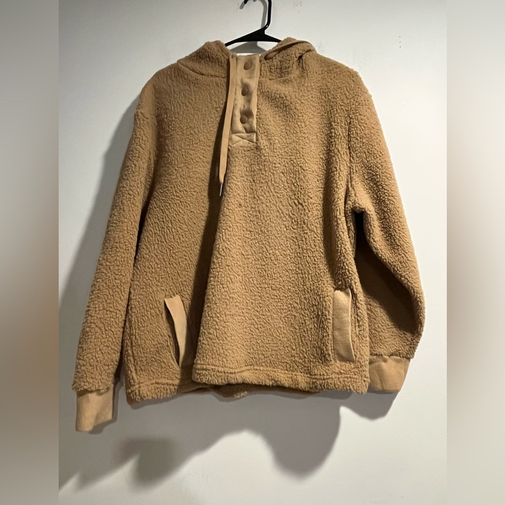 KOOLABURRA BY UGG Sherpa fleece pullover hoodie in Tan